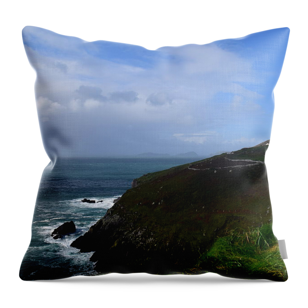 Ireland Throw Pillow featuring the photograph Dingle Peninsula by Curtis Krusie