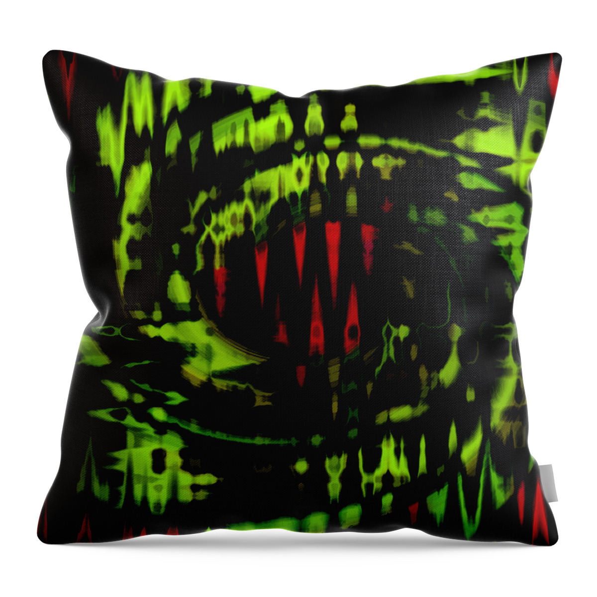 Red Throw Pillow featuring the photograph Dino by Cherie Duran
