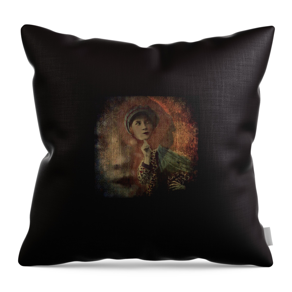 Woman Throw Pillow featuring the digital art Disconnect by Delight Worthyn