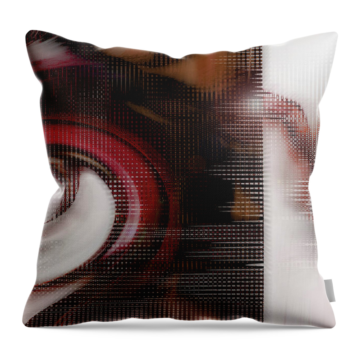 Divine Movement Art Throw Pillow featuring the digital art Divine Movement by Linda Sannuti