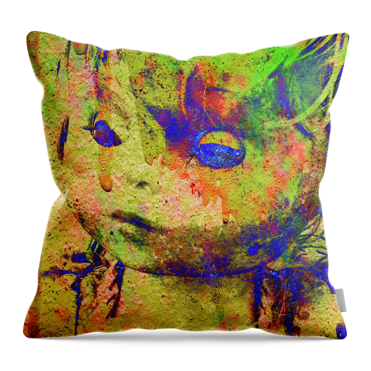Babe Throw Pillow featuring the photograph Doll Q1 by Char Szabo-Perricelli