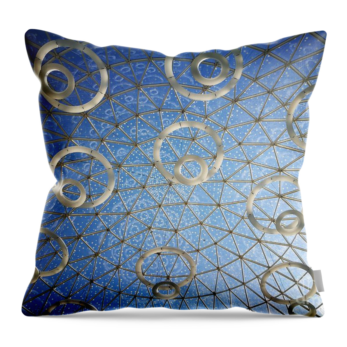 Architectural Detail Throw Pillow featuring the photograph Dome day by Jarek Filipowicz