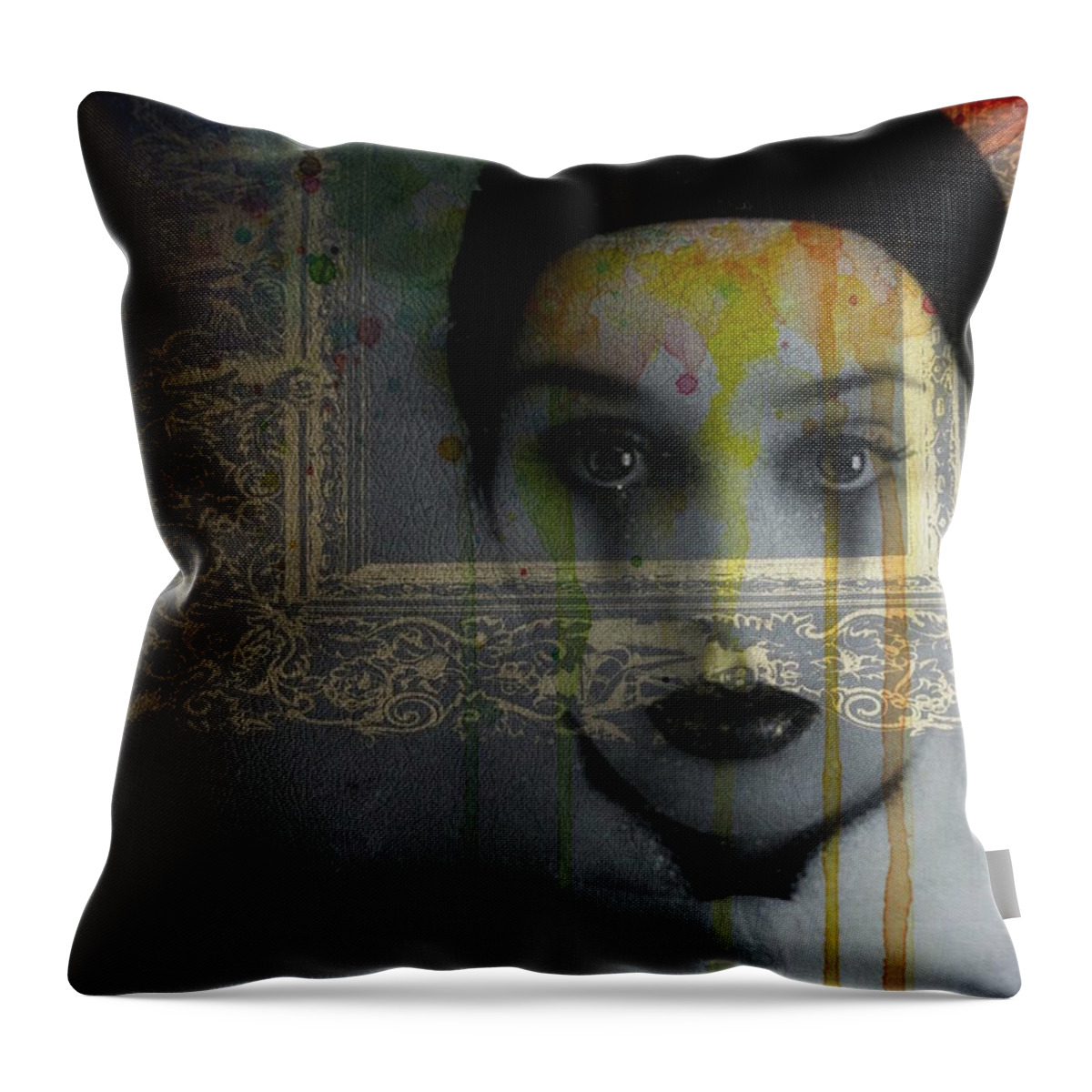 Madonna Throw Pillow featuring the mixed media Don't Cry For Me Argentina by Paul Lovering