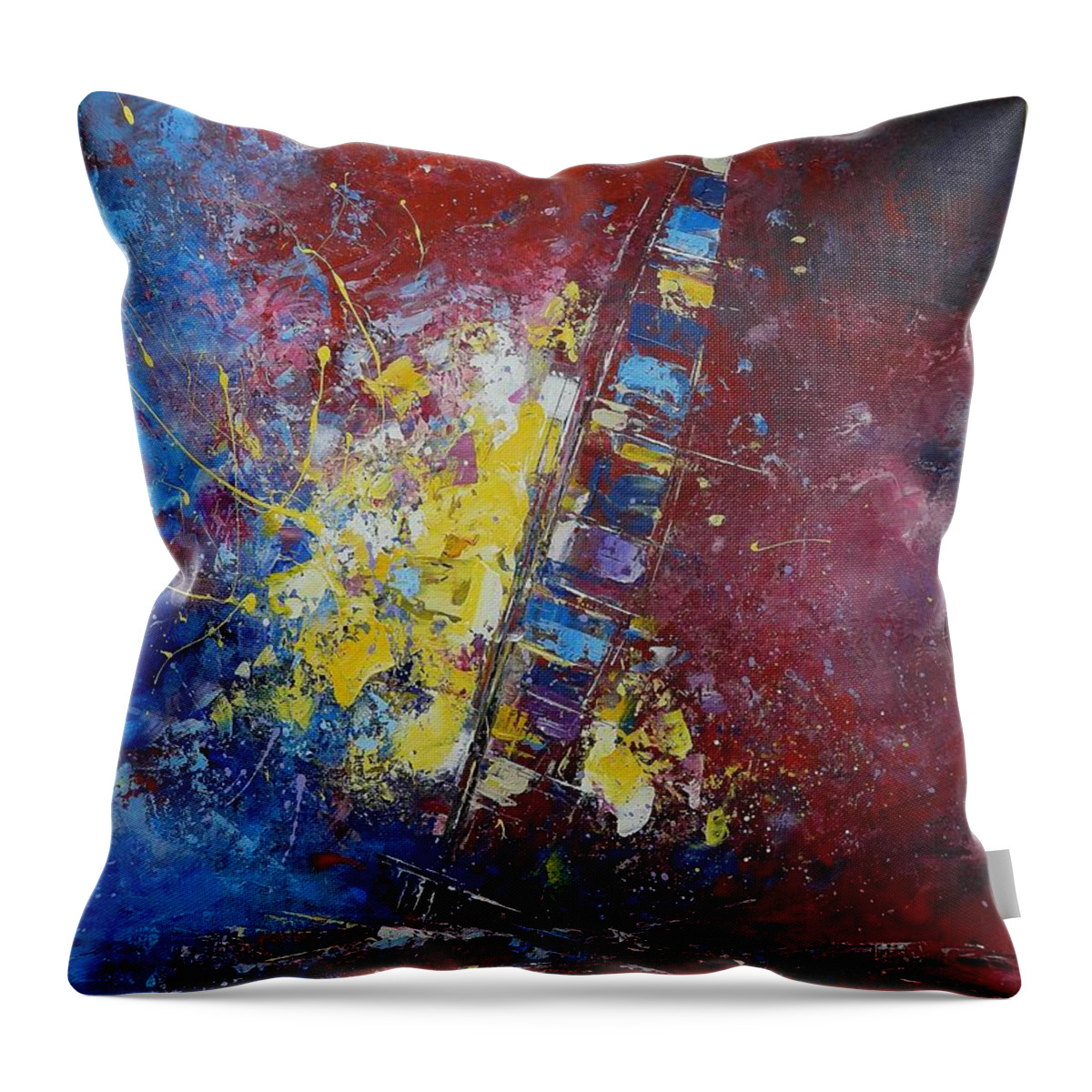 Sailing Throw Pillow featuring the painting Don't let the sun go down on me by Dan Campbell
