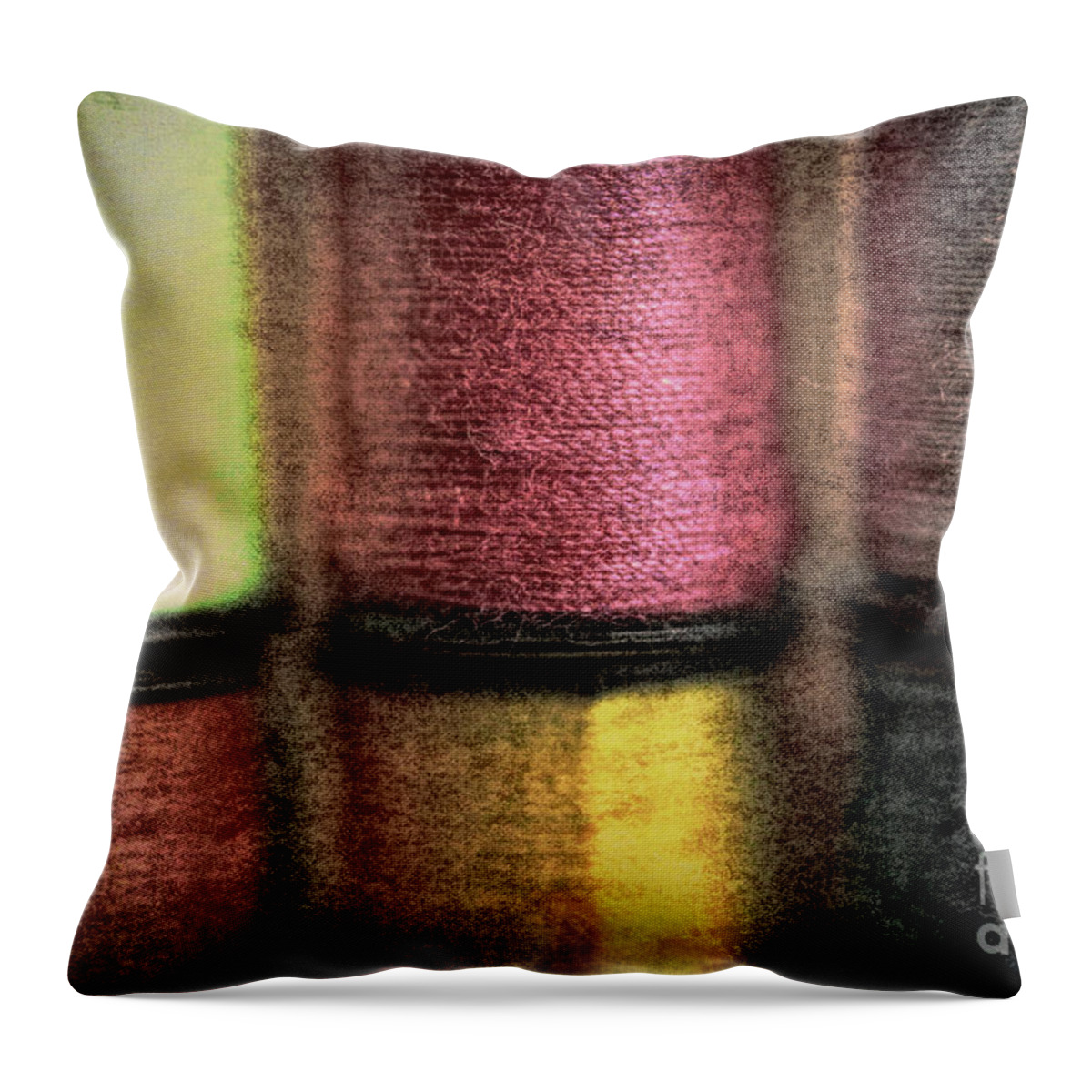 Thread Throw Pillow featuring the photograph Don't Thread On Me by Rene Crystal