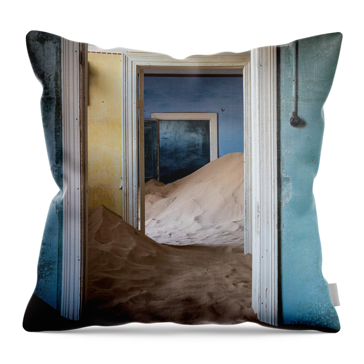Africa Throw Pillow featuring the photograph Door within a Door within a Door by Inge Johnsson