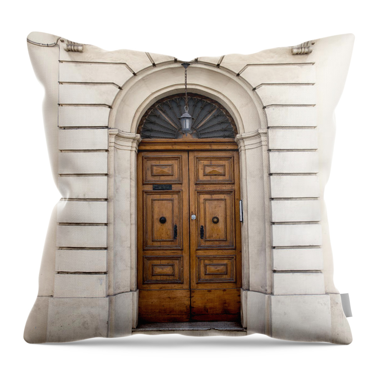  Throw Pillow featuring the photograph Doors of the world 4 by Sotiris Filippou
