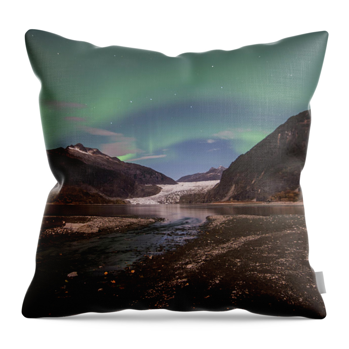 Northern Lights Throw Pillow featuring the photograph Double Rainbow by David Kirby