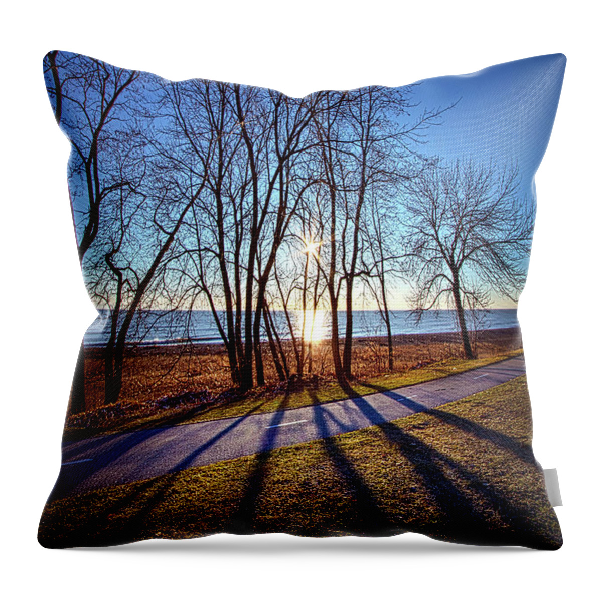 Sun Throw Pillow featuring the photograph Down This Way We Meander by Phil Koch