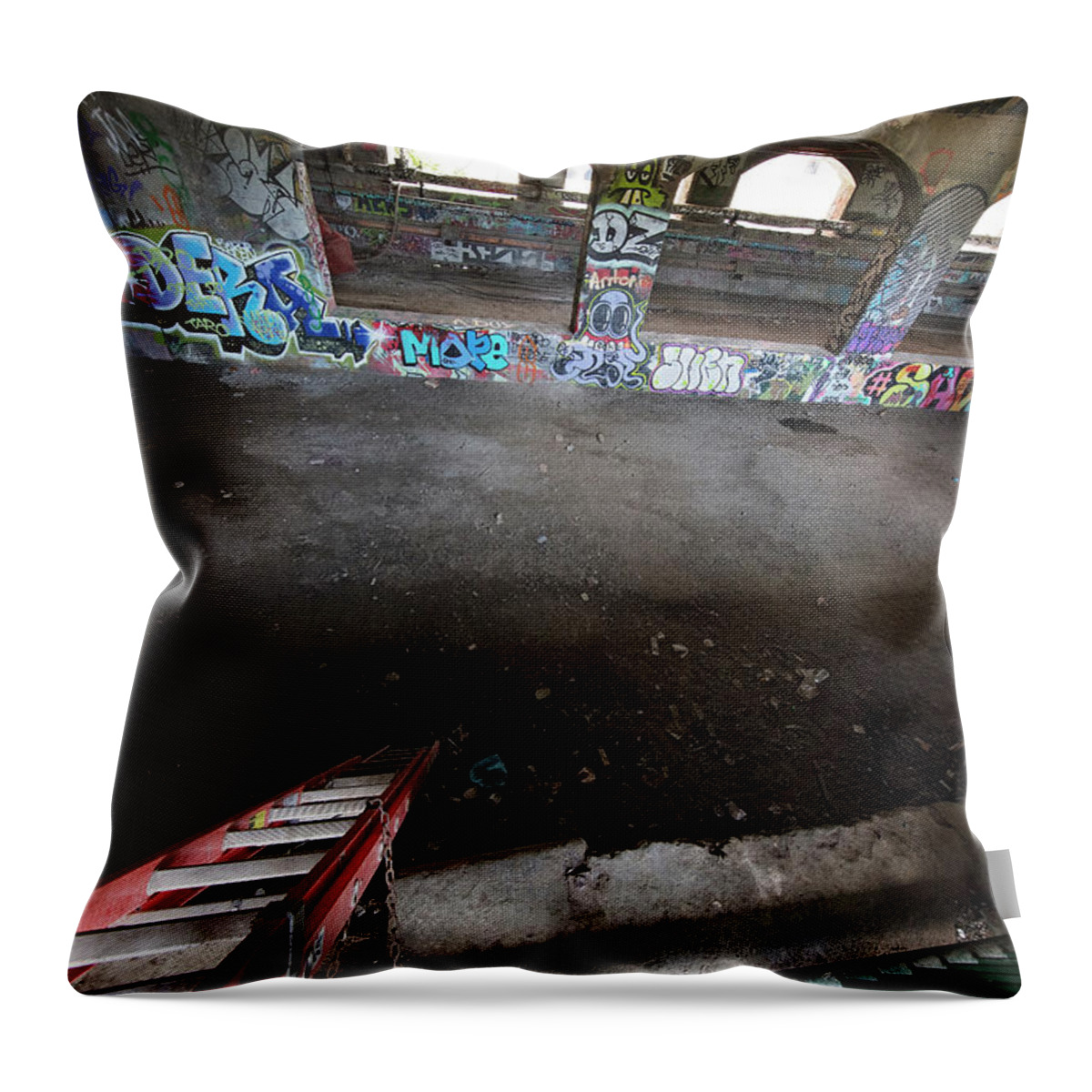 Subway Throw Pillow featuring the photograph Down Under by Deborah Penland