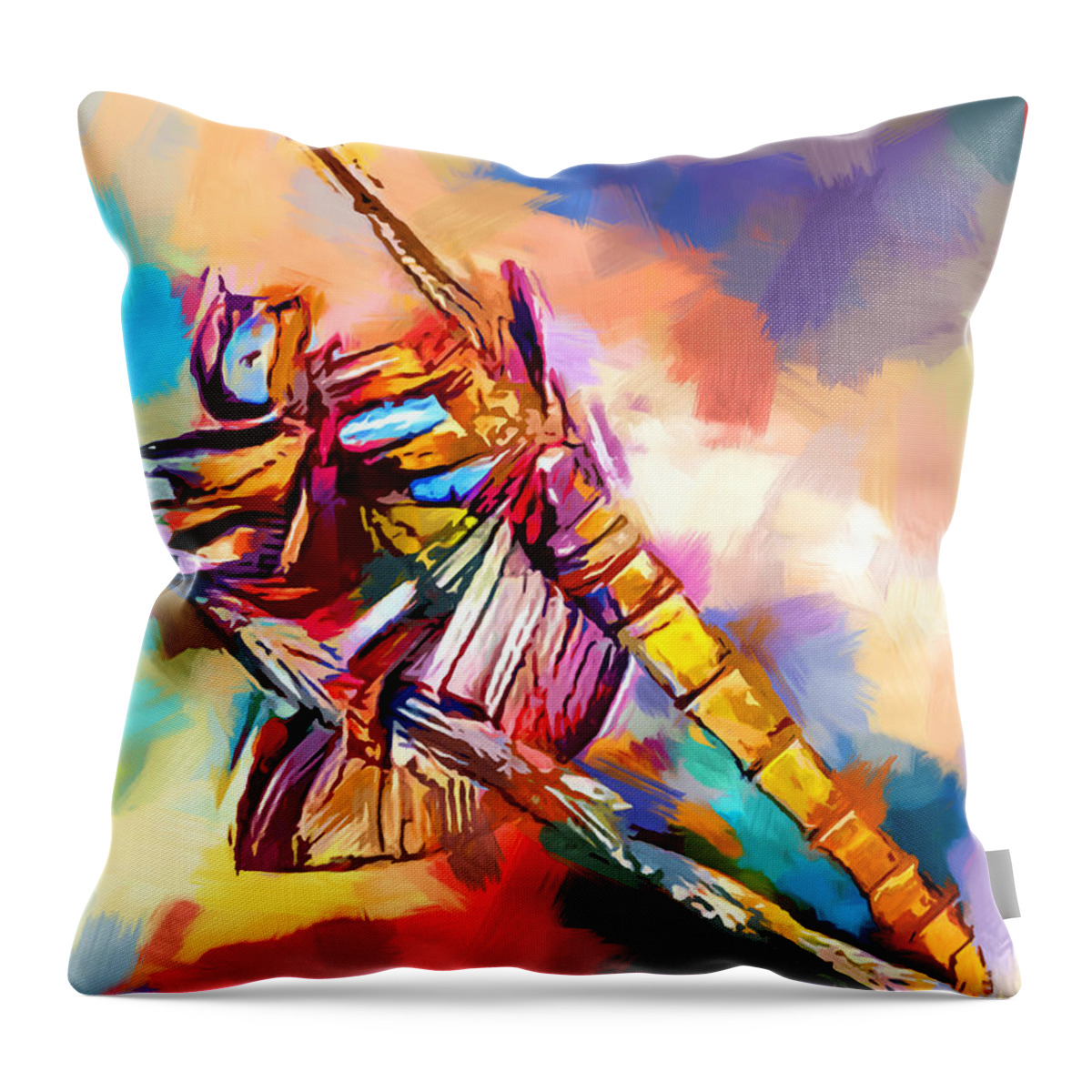 Dragonfly Throw Pillow featuring the painting Dragonfly 2 by Chris Butler