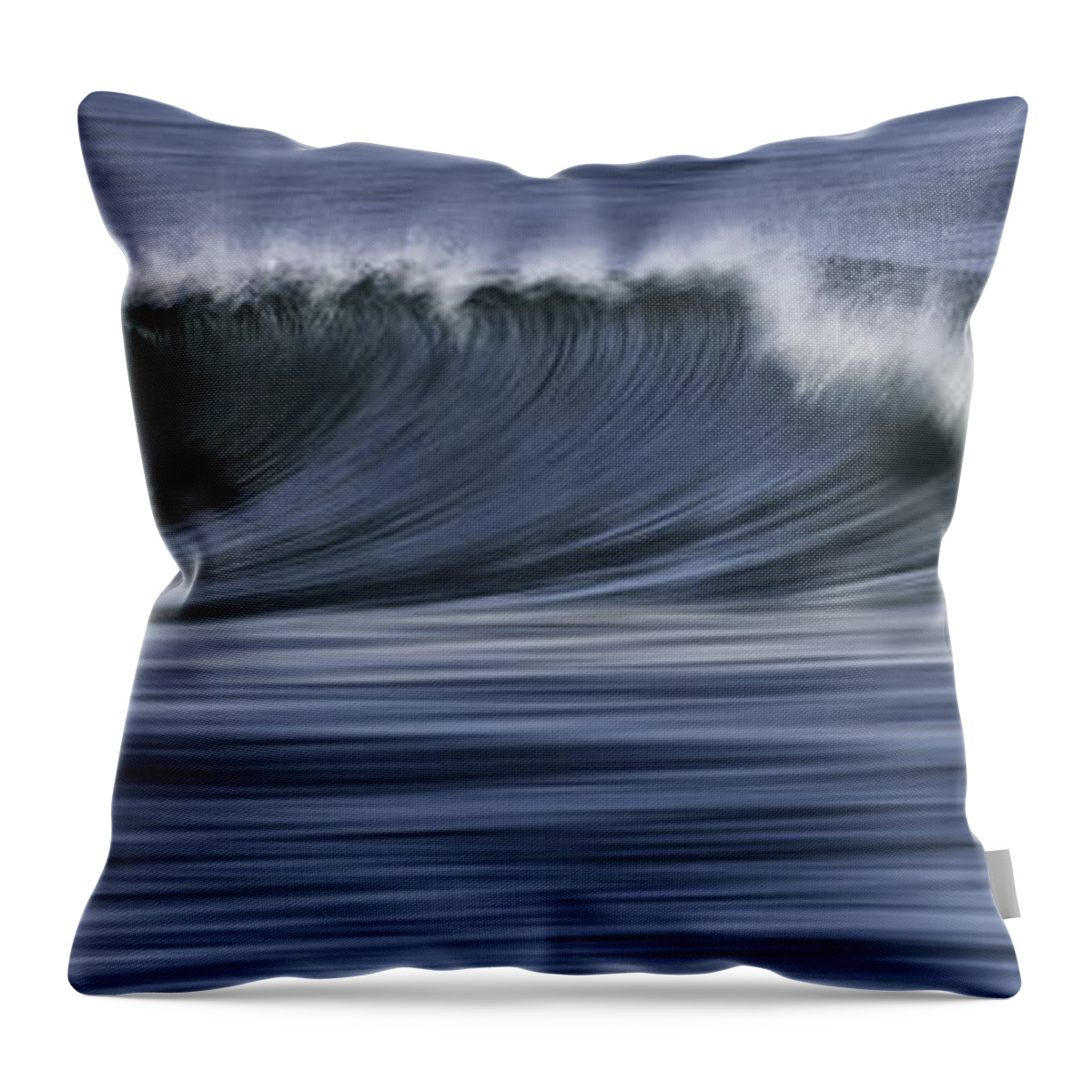 Drakes Beach Throw Pillow featuring the photograph Drakes Beach Wave by Don Hoekwater Photography