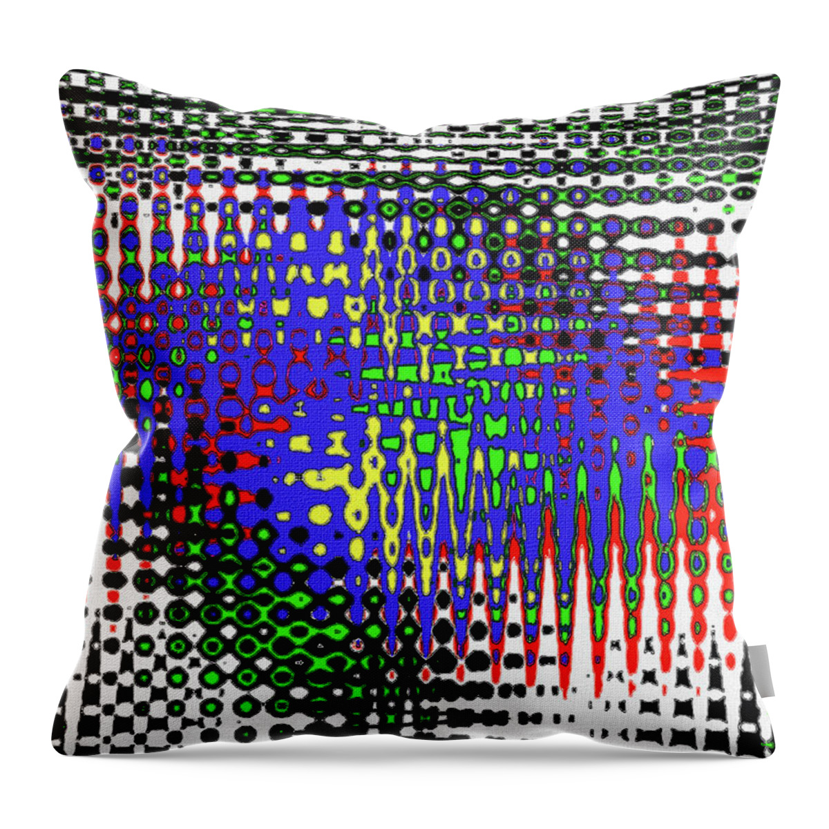 Drawing # 5856 Abstract Throw Pillow featuring the digital art Drawing # 5856 Abstract by Tom Janca