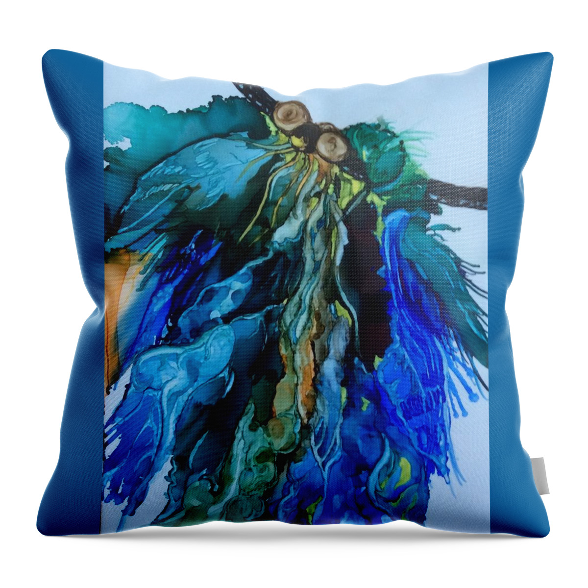 Dream Catcher Throw Pillow featuring the painting Dream Catcher by Pat Purdy