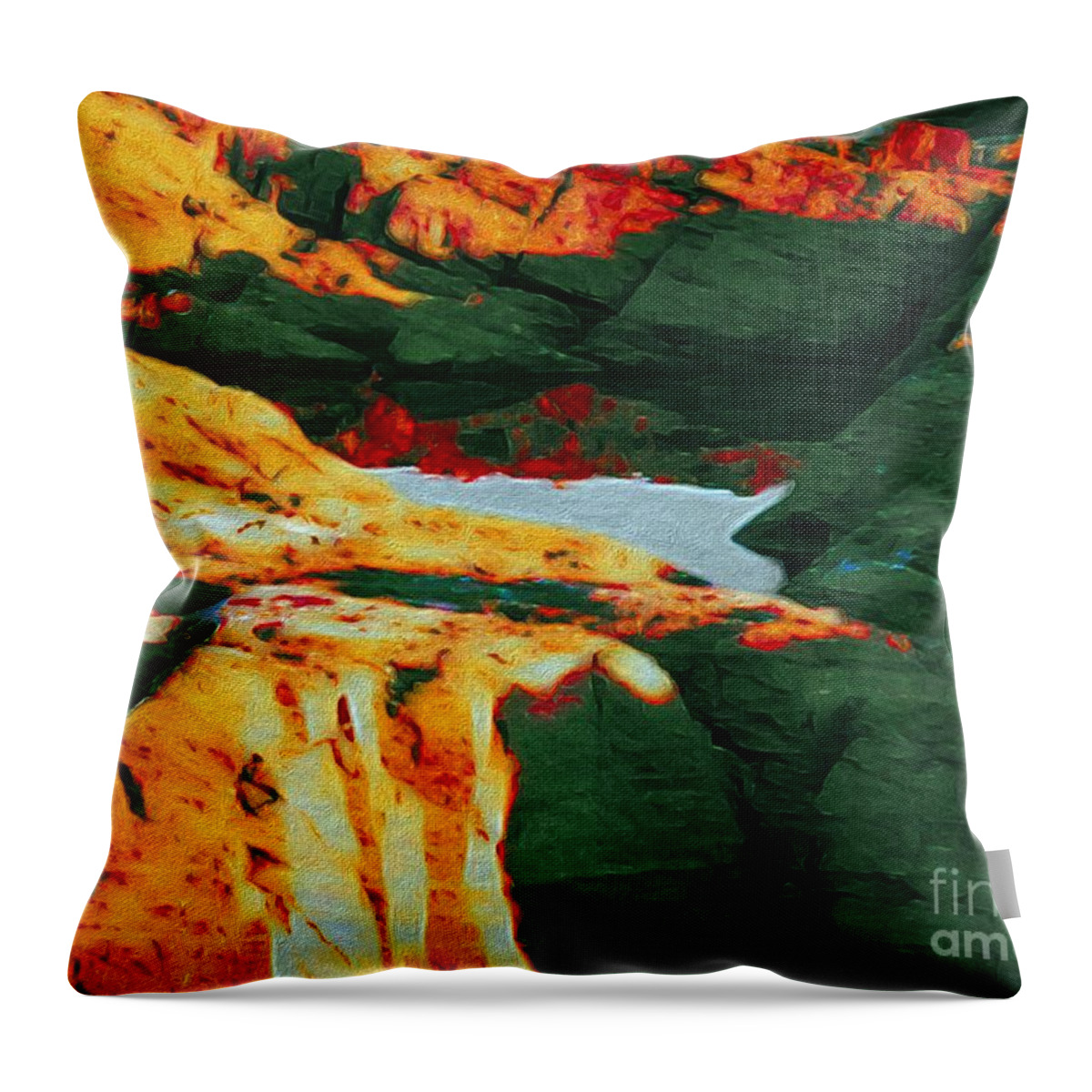 Abstract Throw Pillow featuring the photograph Dream Colors by Marcia Lee Jones