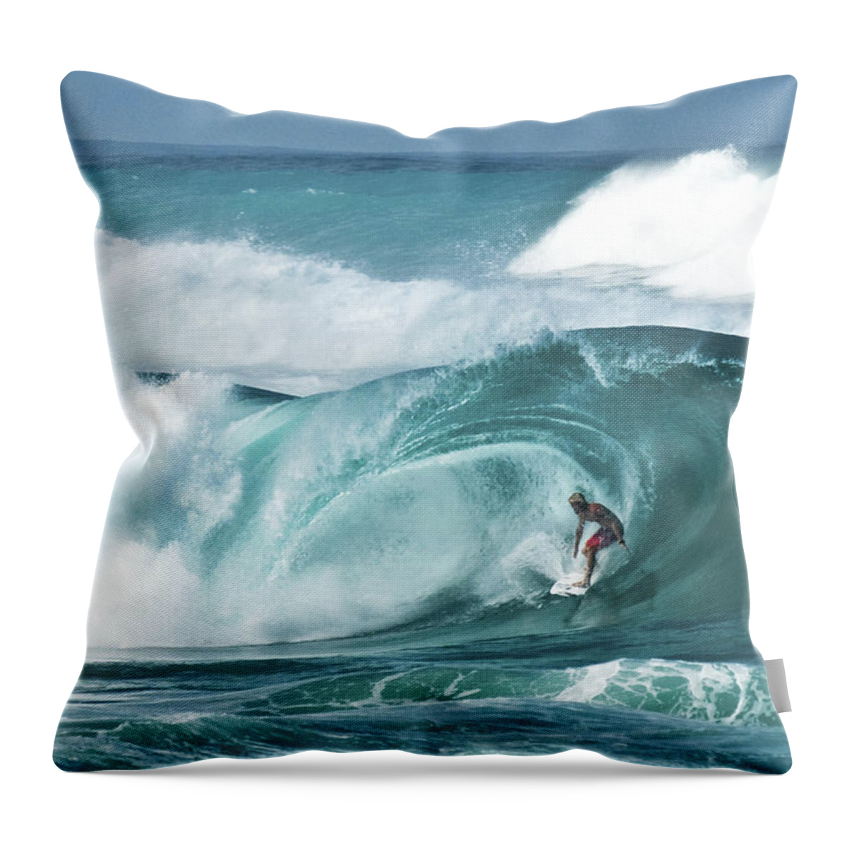 Surfer Throw Pillow featuring the photograph Dream Surf by Steven Sparks