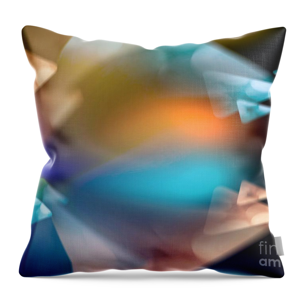 Digital Art Abstract Throw Pillow featuring the digital art Dreaming by Gayle Price Thomas