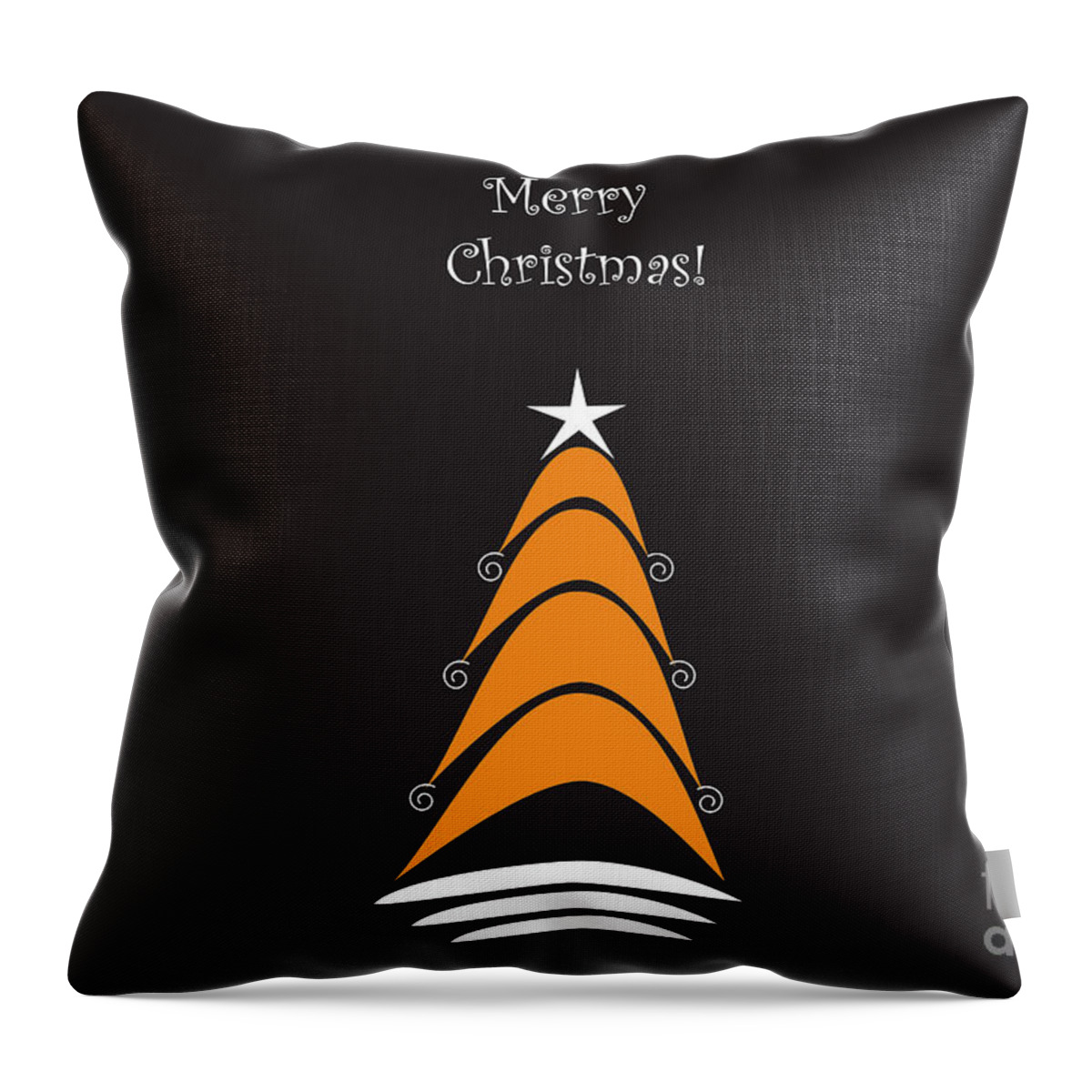 Christmas Tree Throw Pillow featuring the digital art Dreaming of Christmas Trees 2 by Conni Schaftenaar