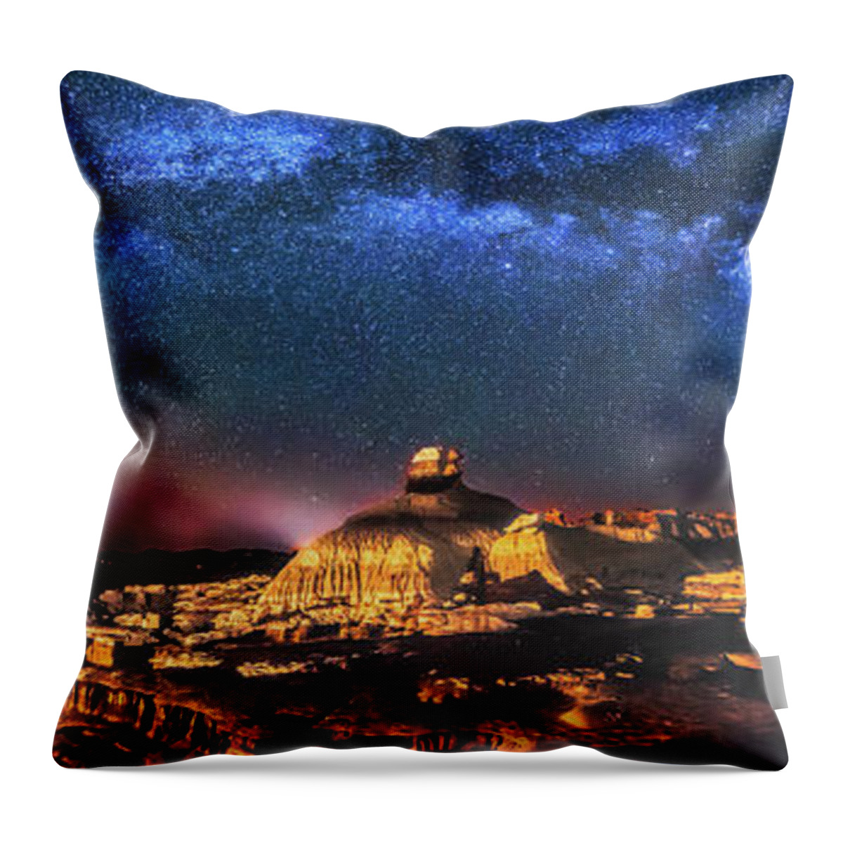 Bisti Badlands Throw Pillow featuring the photograph Dreams of Bisti Badlands by Robert Loe