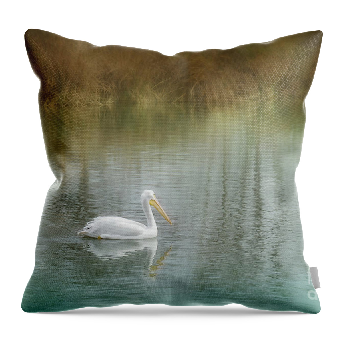 Nature Throw Pillow featuring the photograph Dreamy Solitude by Norma Warden