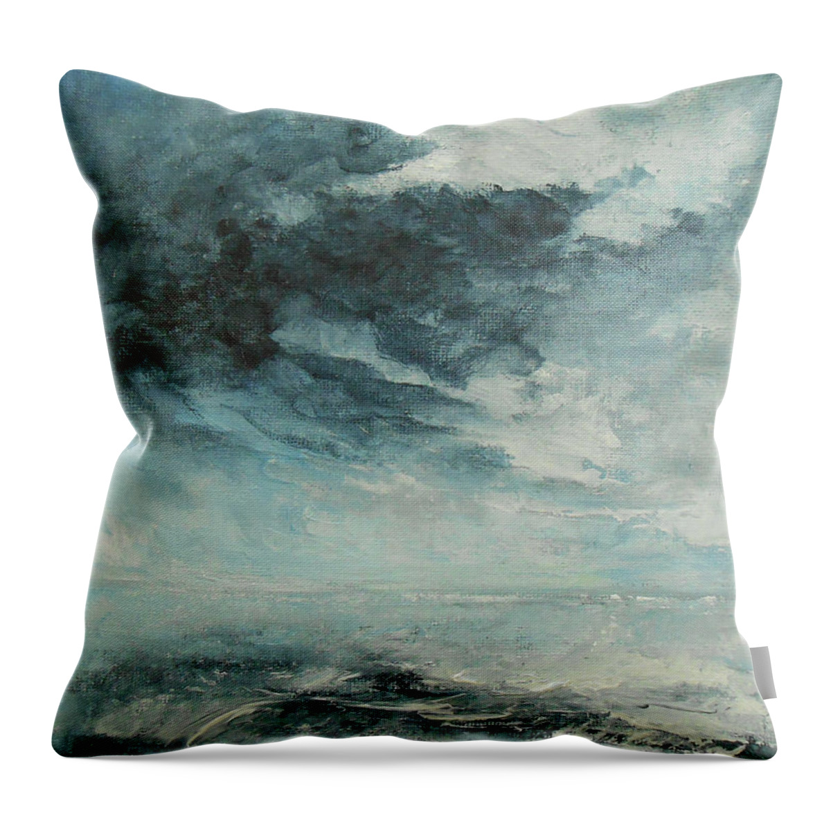 Abstract Throw Pillow featuring the painting Drive by Jane See