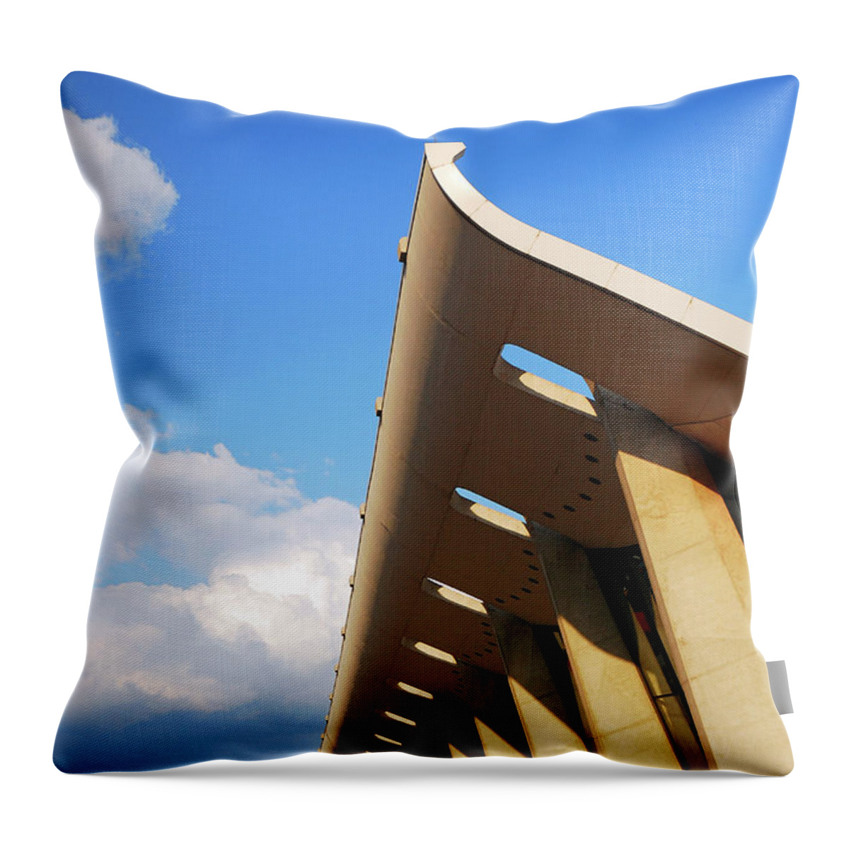 Dulles Throw Pillow featuring the photograph Dulles International by James Kirkikis
