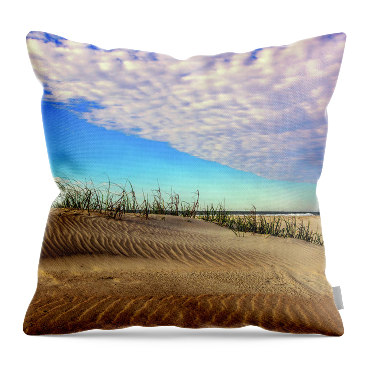 Dunes Prints Throw Pillow featuring the photograph Dunes by John Harding