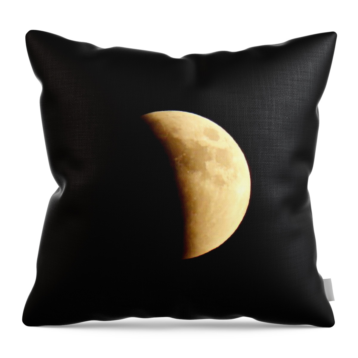 2015 Throw Pillow featuring the photograph Aries Moon During the Total Lunar Eclipse 2 by Judy Kennedy