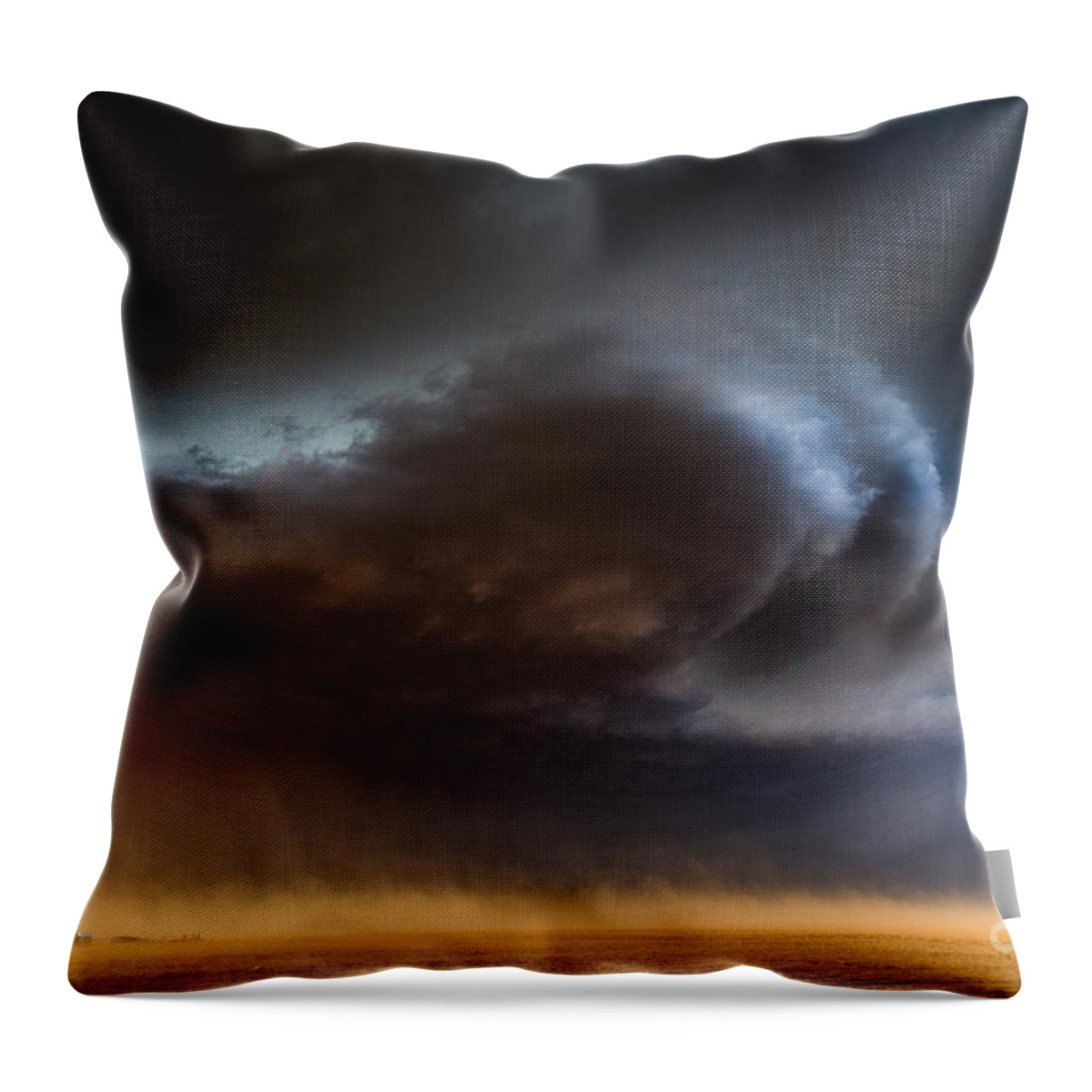 Roswell Throw Pillow featuring the photograph Dust Storm by Patti Schulze