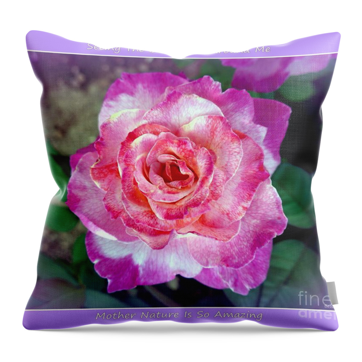 Rose Heart Throw Pillow featuring the photograph Dusty Rose Heart by Mars Besso