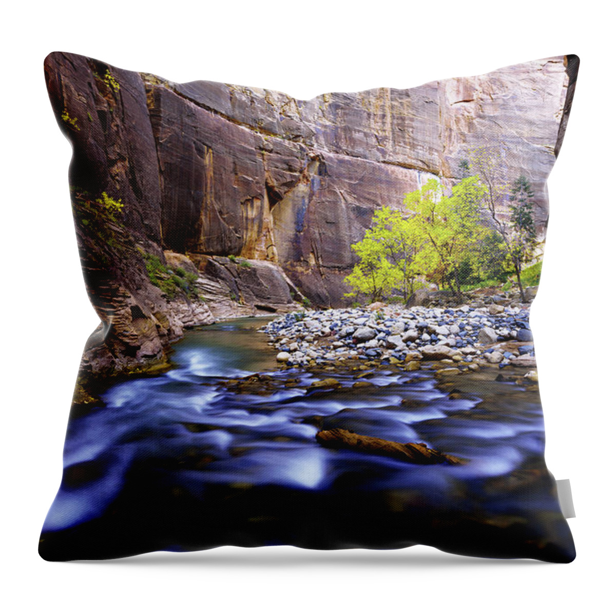 Dynamic Zion Throw Pillow featuring the photograph Dynamic Zion by Chad Dutson