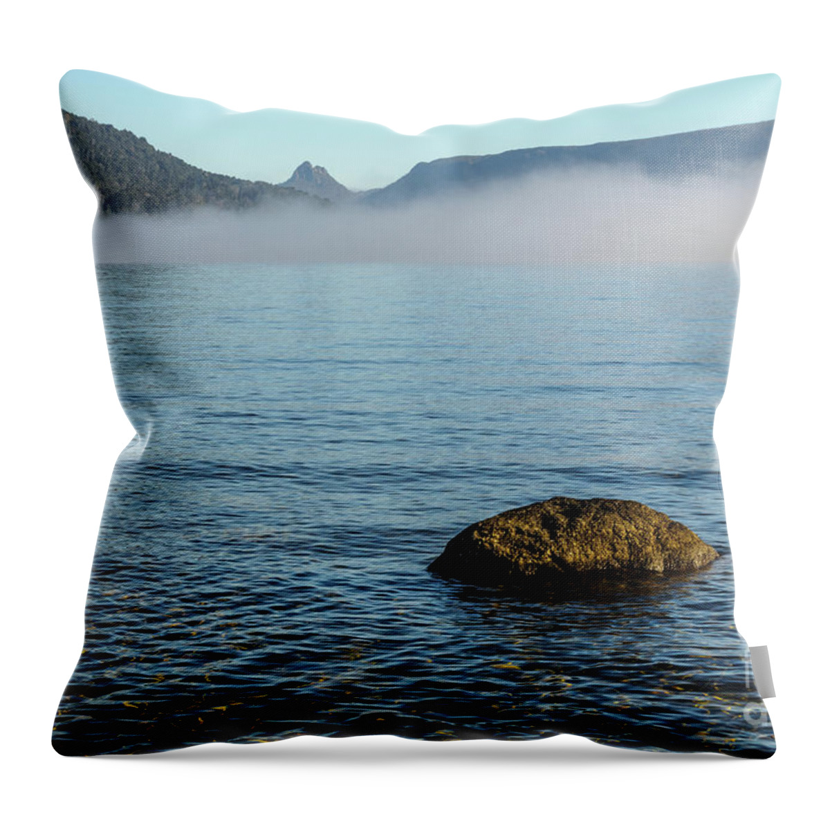 Lake Throw Pillow featuring the photograph Early Morning at Lake St Clair by Werner Padarin