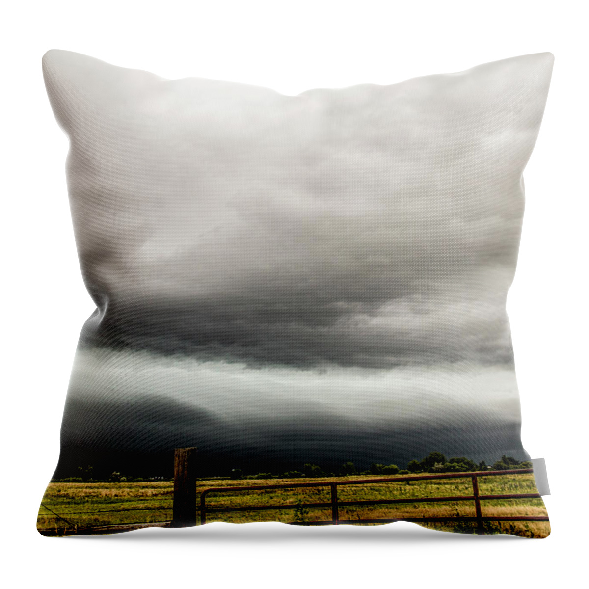 Nebraskasc Throw Pillow featuring the photograph Early Morning Nebraska Storm Chasing 020 by NebraskaSC