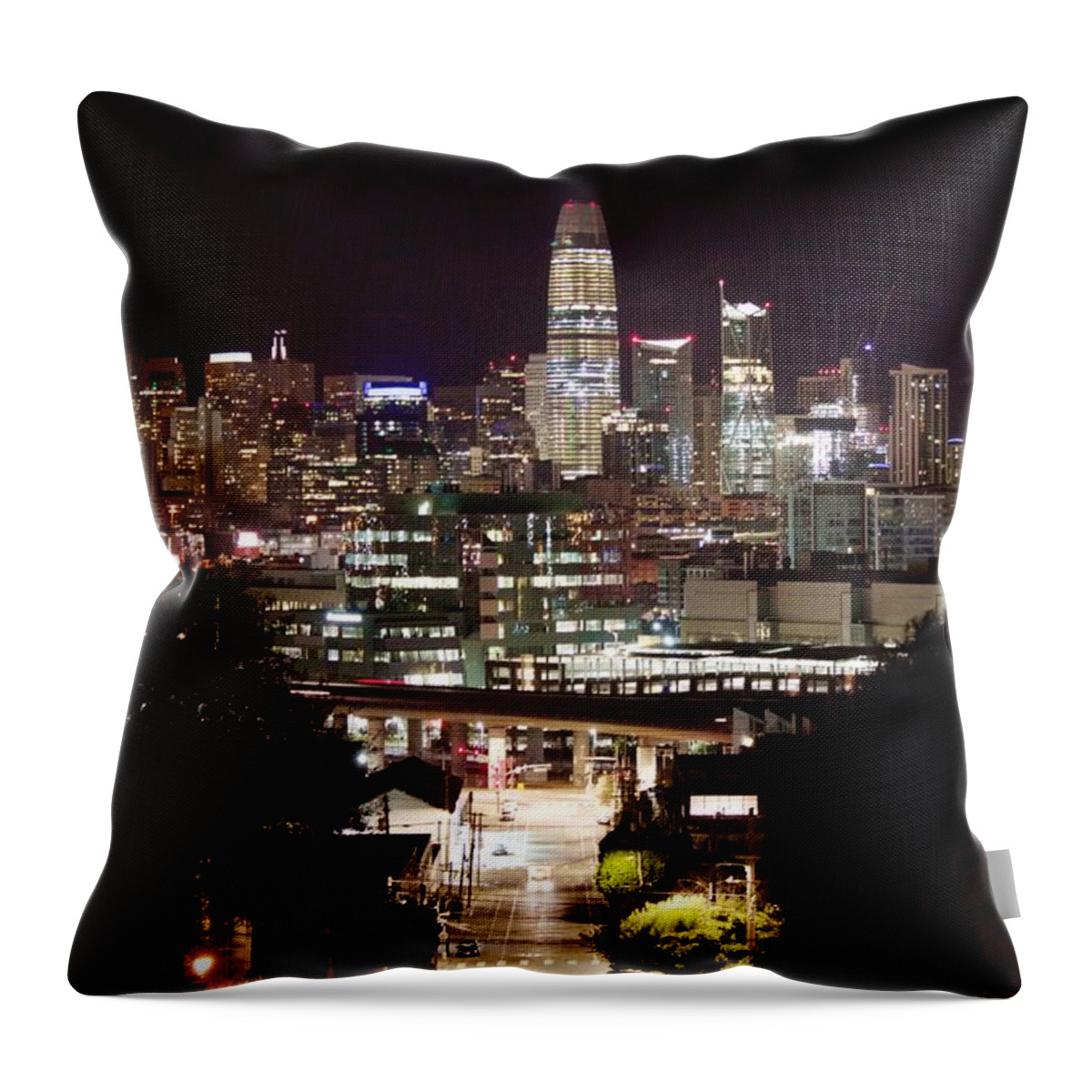 City Throw Pillow featuring the photograph Early Sunday Morning in San Francisco by Dan Twomey