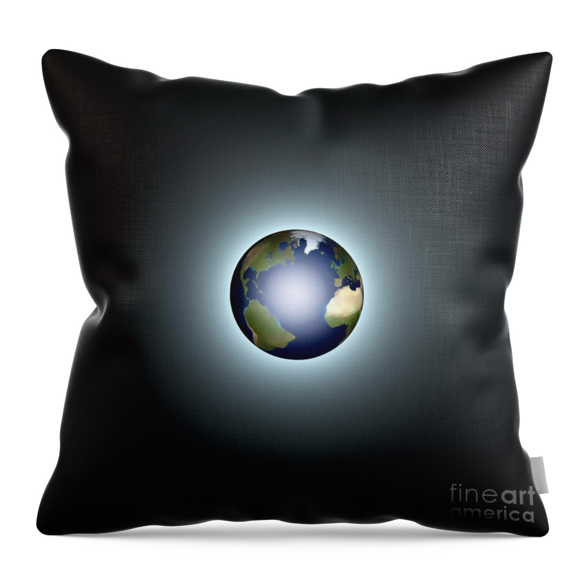 Earth Throw Pillow featuring the painting Earth by Pet Serrano