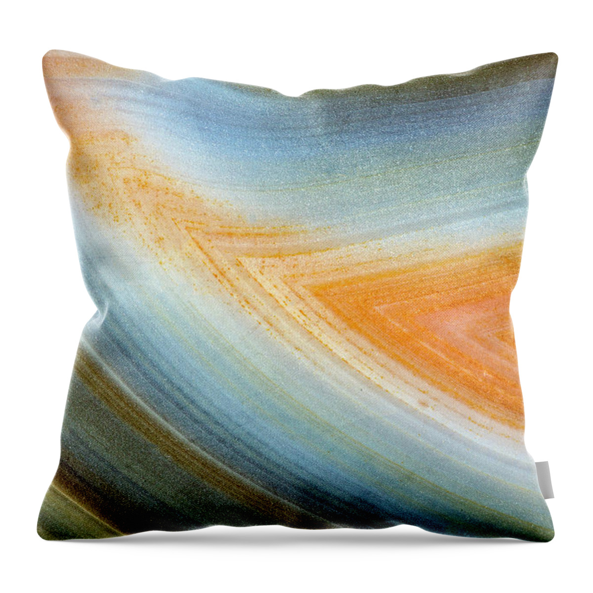 Macro Photography Throw Pillow featuring the photograph Earth Portrait 092 by David Waldrop