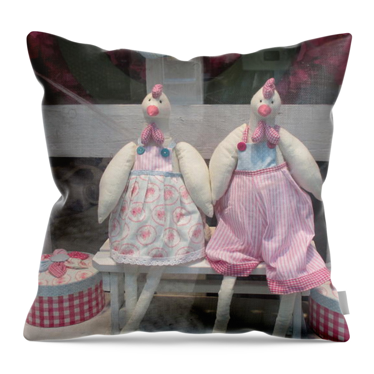 Easter Throw Pillow featuring the photograph Easter time in Lisbon by Anamarija Marinovic