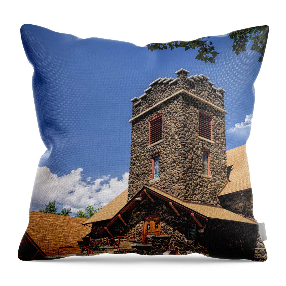 Colorado Throw Pillow featuring the photograph Eckert Colorado Presbyterian Church by Janice Pariza