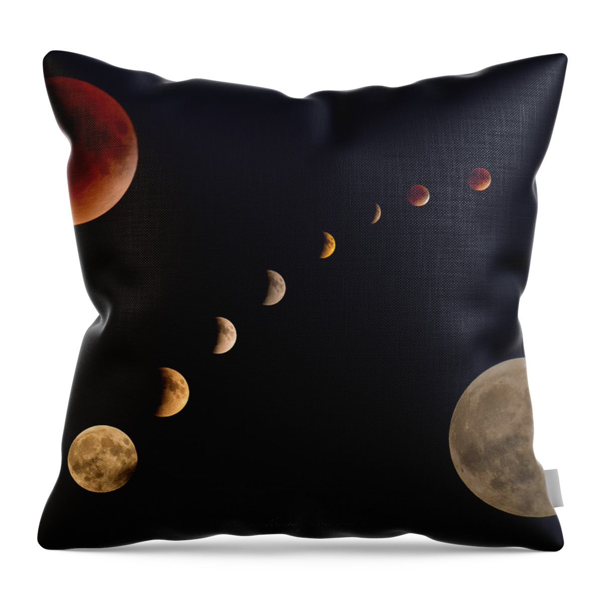 Full Moon Throw Pillow featuring the photograph Eclipse by Mary Clough