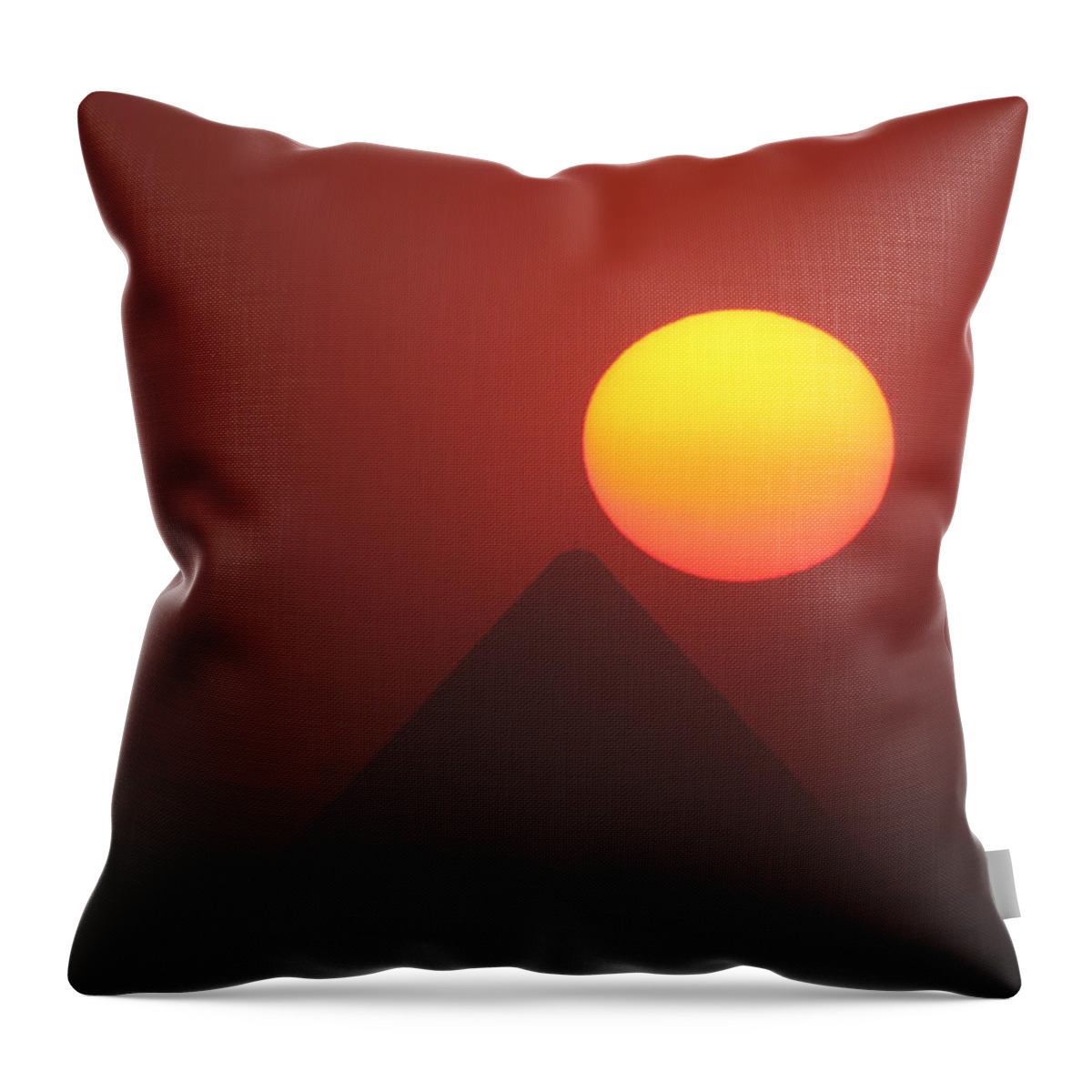Pyramid Throw Pillow featuring the photograph Egyptian Sunset by Donna Corless