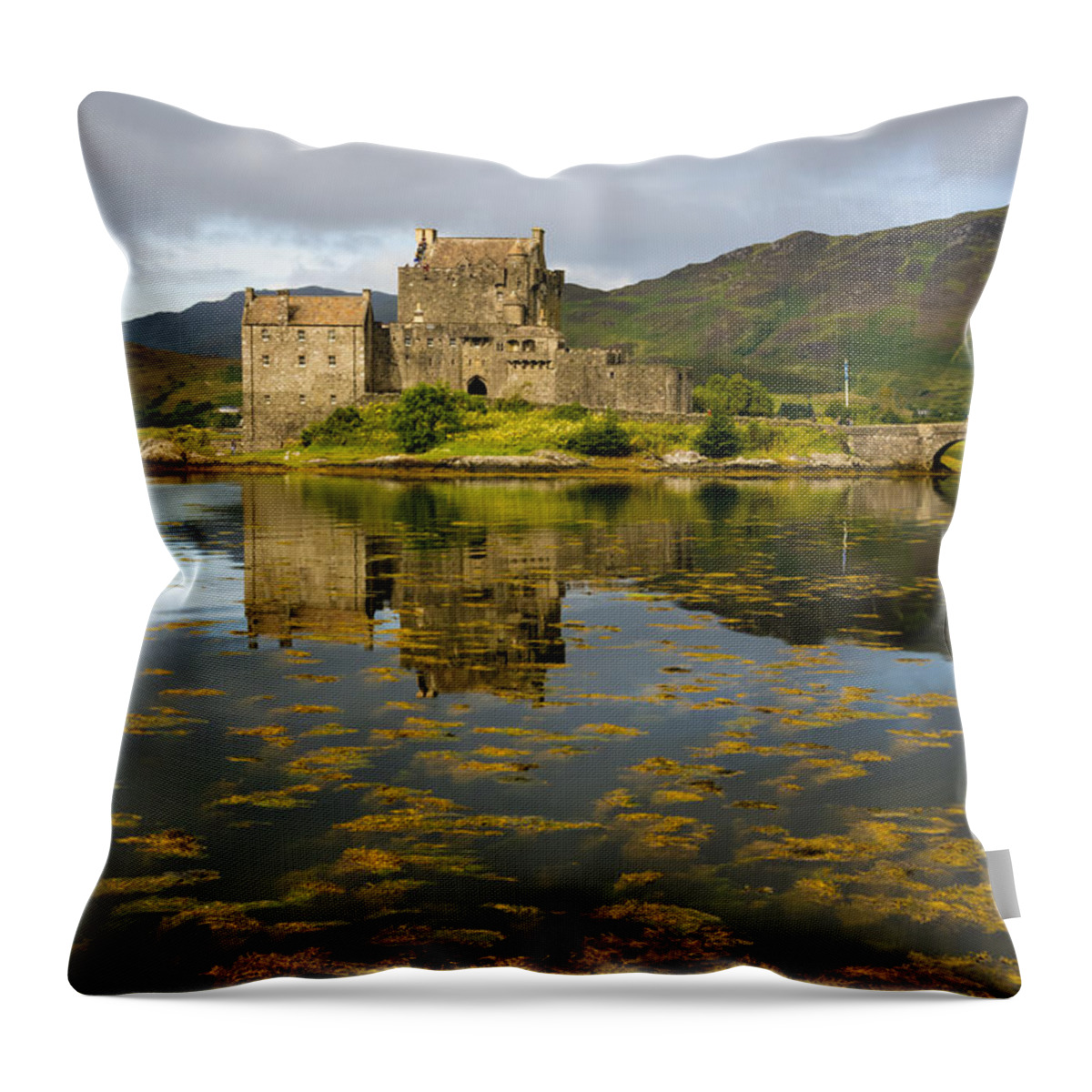 Scotland Throw Pillow featuring the photograph Eilean Donan Castle 2nd September 2015 by John Paul Cullen