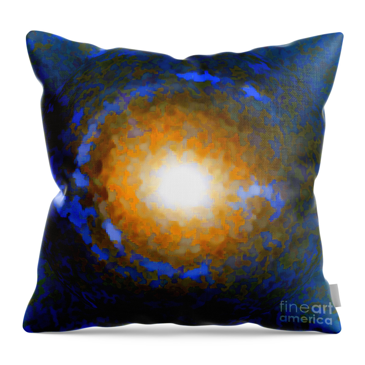 Einstein Throw Pillow featuring the photograph Einstein Ring Gravitational Lens by Renee Trenholm