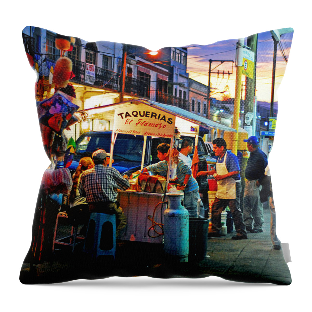 Skip Hunt Throw Pillow featuring the photograph El Flamazo by Skip Hunt