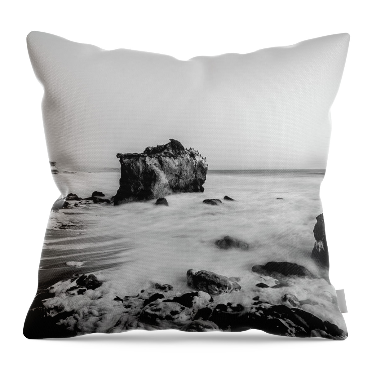 Landscape Throw Pillow featuring the photograph El Matador State Beach by Margaret Pitcher