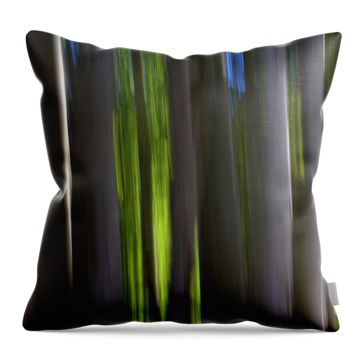 Trees Throw Pillow featuring the photograph Electric Light by Brandon Bonafede