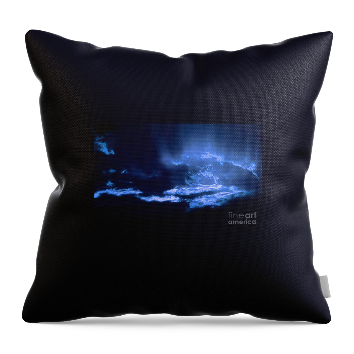 Clouds Throw Pillow featuring the photograph Electric Sky by Angela L Walker