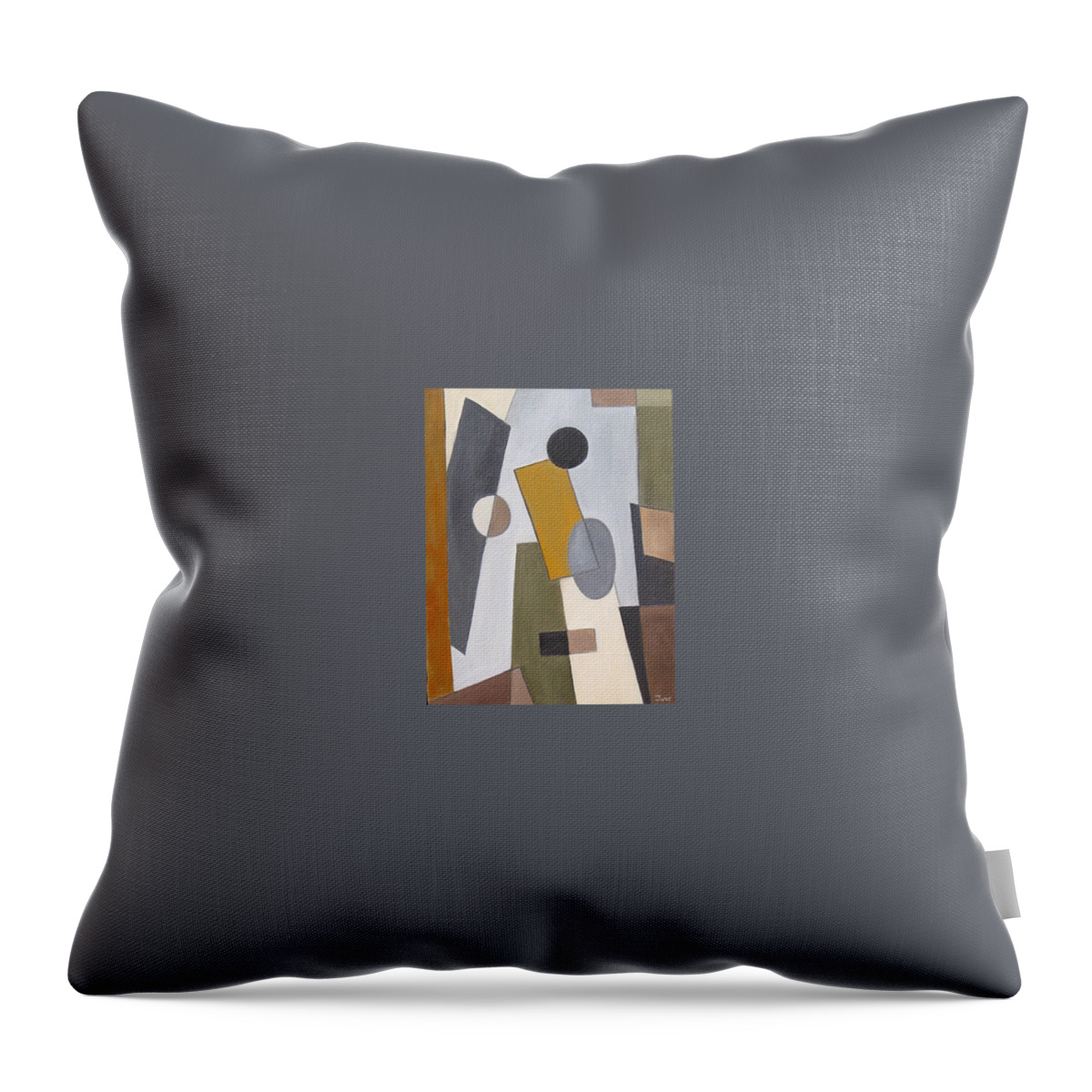 Modern Throw Pillow featuring the painting Elemental by Trish Toro