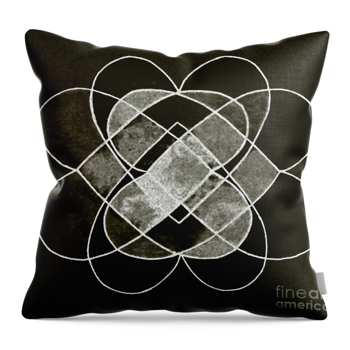 Elemental Throw Pillow featuring the digital art Elemetal Matrix by Norma Appleton