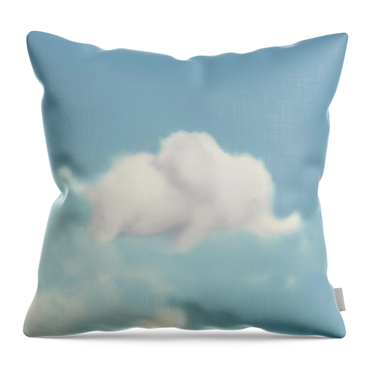 Elephant Art Throw Pillow featuring the photograph Elephant In the Sky - Square Format by Amy Tyler