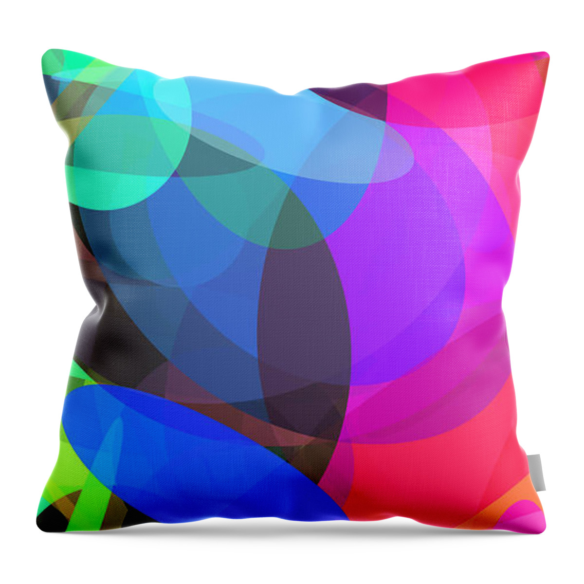 Ellipse Throw Pillow featuring the digital art Ellipses 3 by Chris Butler